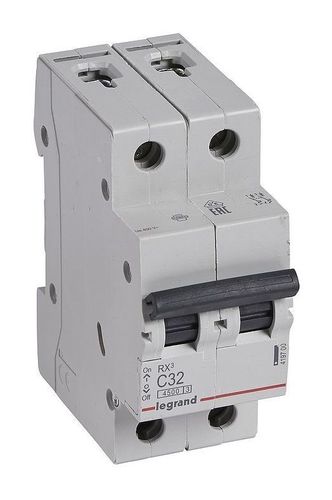 Автоматический выключатель Legrand RX3 2P 32А (C) 4.5кА