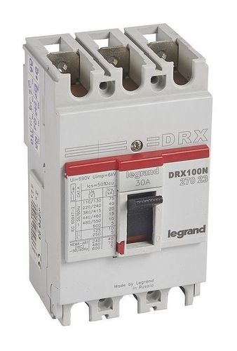 Силовой автомат Legrand DRX 125, термомагнитный, 20кА, 3P, 30А