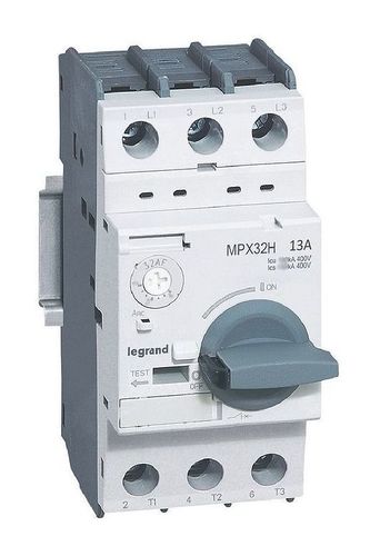 Силовой автомат для защиты двигателя Legrand MPX³ 13А 3P, термомагнитный расцепитель, 417331