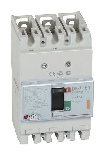Силовой автомат Legrand DPX³ 160А, термомагнитный, 25кА, 3P, 25А, 420041