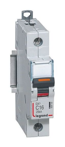 Автоматический выключатель DX³ 1P 16А (C) 25кА