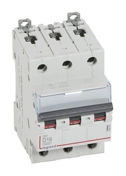 Автоматический выключатель DX³ 3P 16А (D) 10кА