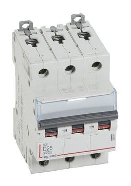 Автоматический выключатель DX³ 3P 25А (D) 10кА