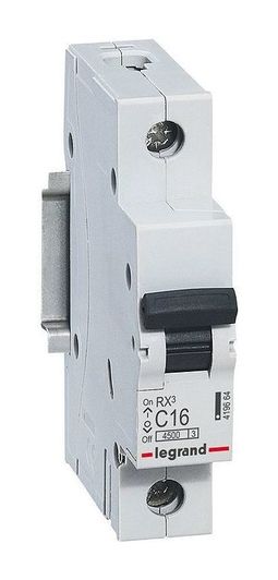 Автоматический выключатель RX3 1P 16А (C) 4.5кА