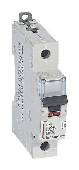 Автоматический выключатель DX³ 1P 25А (D) 10кА