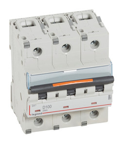 Автоматический выключатель DX³ 3P 100А (D) 25кА