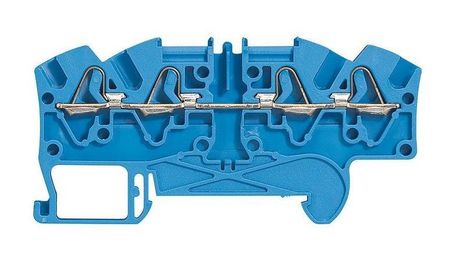 Клемма пружинная проходная Viking 3 4 мм², синий, 037247