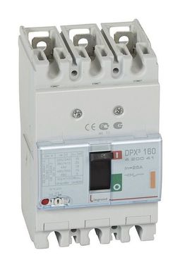 Силовой автомат DPX³ 160А, термомагнитный, 25кА, 3P, 25А, 420041