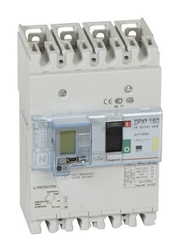 Силовой автомат DPX³ 160А, термомагнитный, 16кА, 4P, 125А, 420036