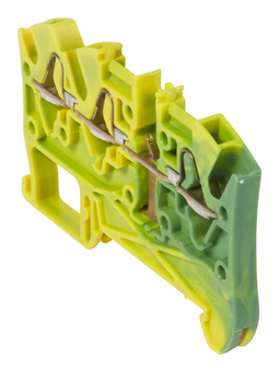 Пружинная клемма для заземления Viking 3 4 мм², желто-зеленый, 037210