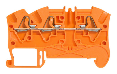 Клемма пружинная проходная Viking 3 4 мм², оранжевый, 037242